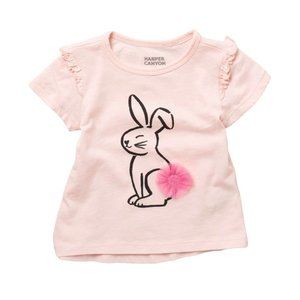Harper Canyon Fun Bunny Appliqué T-Shirt NEW WITH TAGS